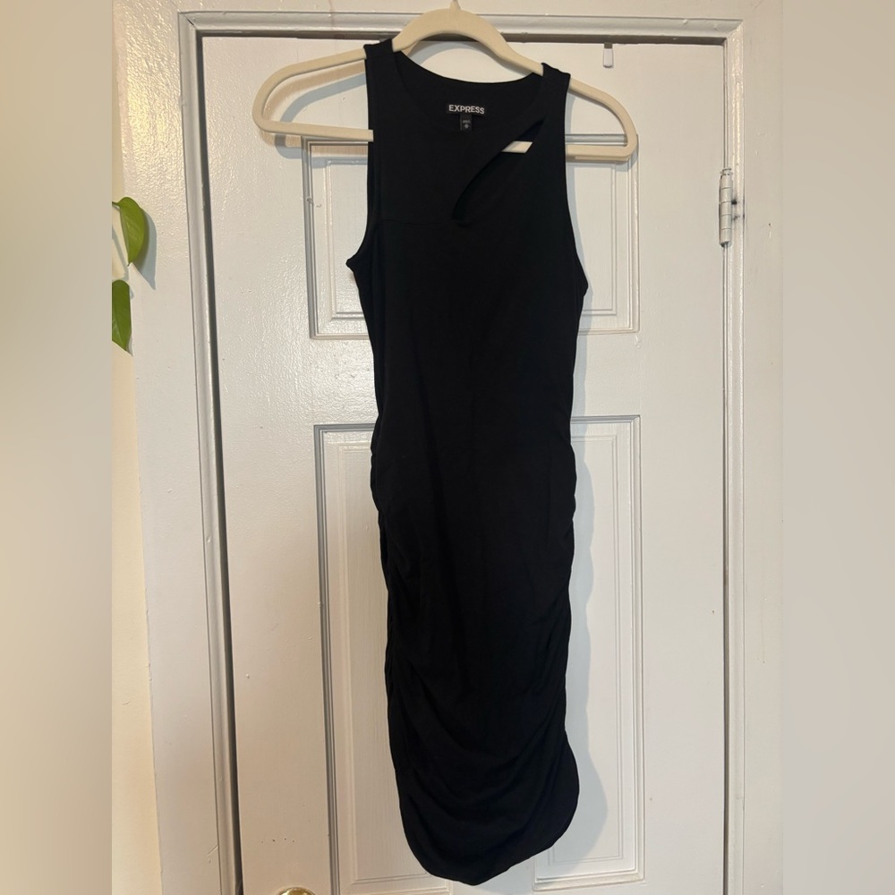 Express Black Midi Dress